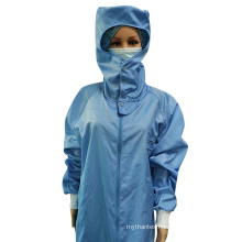 High Quality Working 5mm Grid Polyester ESD Antistatic Clothes for Cleanroom Workshops